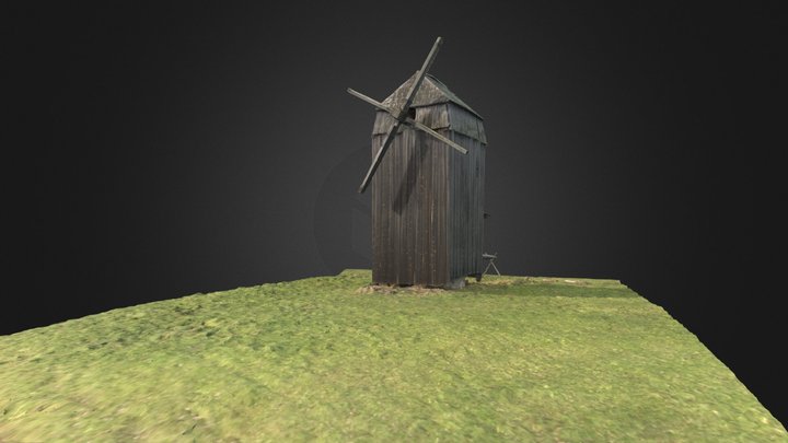 Old Windmill 3D Model