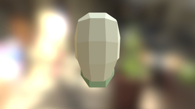 Low Poly Avatar Head 3D Model