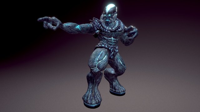 Alien Guardián 3D Model