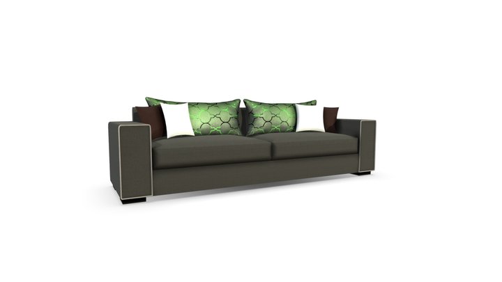 Couch Grey 3D Model