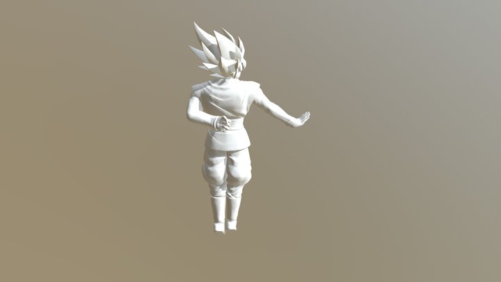 Rose Goku Black 3D Model