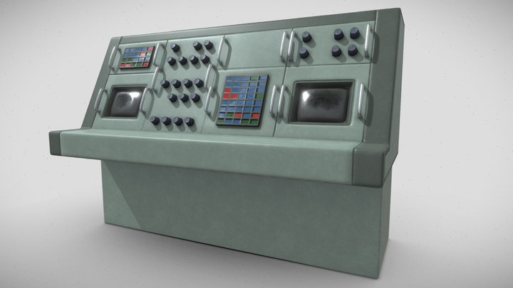 Computer Console 3D Model