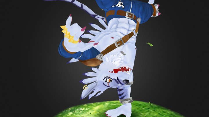Weregarurumon V2 (doujin) 3D Model