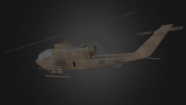 Cobra Helicopter 3D Model