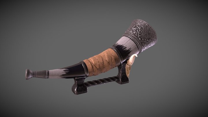 Viking horn 3D Model