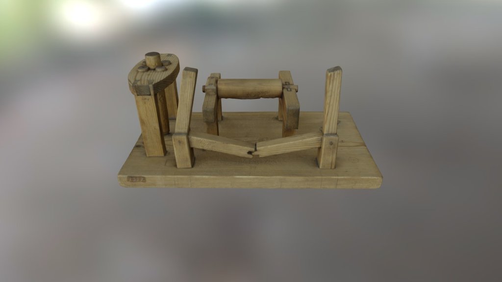 Christopher Polhem mechanical wooden modelTM1357