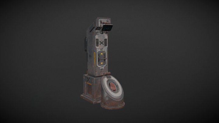 Sci-fi Console 3D Model