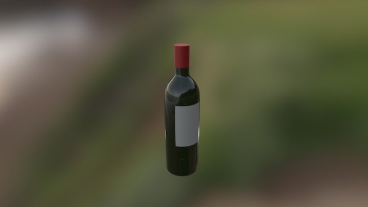 Bottle wine 3D Model