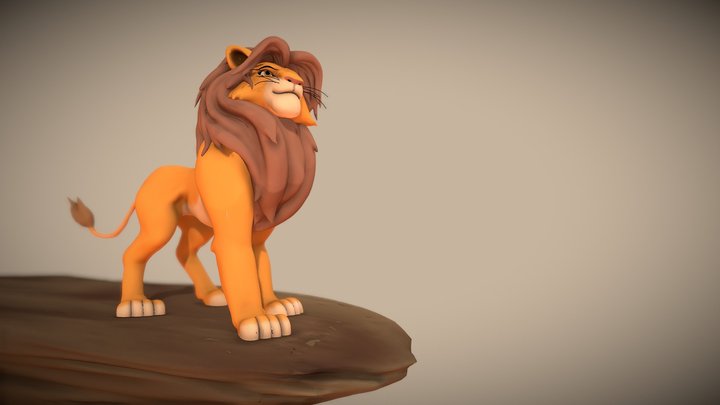 Simba 3D Model