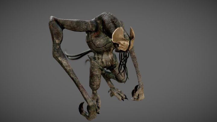Kaiju "Squid Faced" 3D Model