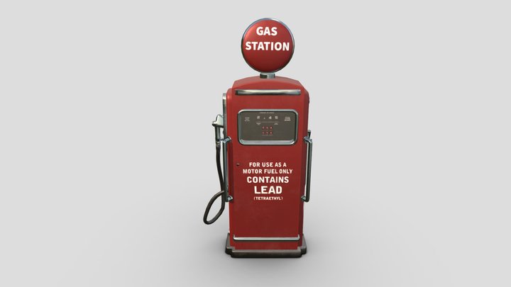 Gas Station 3D Model