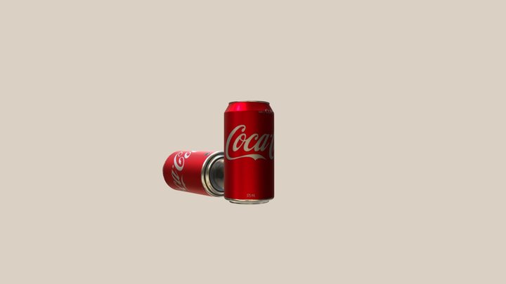 Coke Can Cylinder Target 3D Model