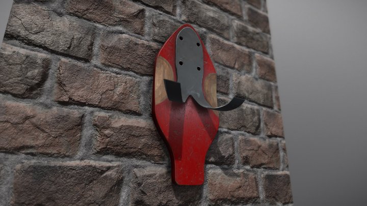 Longboard_Hanger 3D Model
