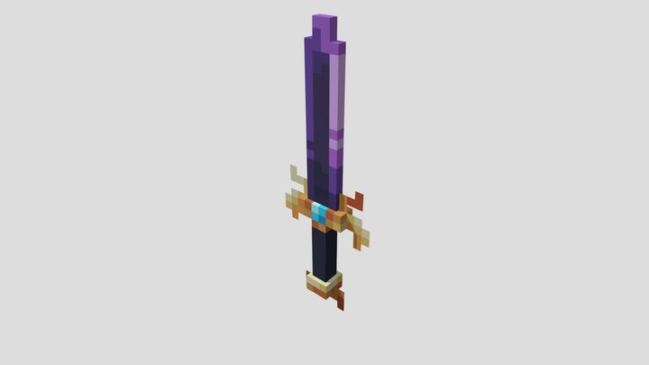 Amethyst Sword 3D Model
