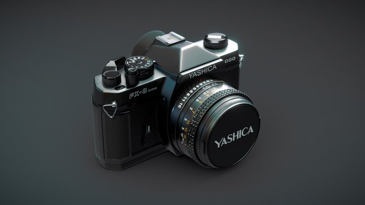 Yashica FX3 Super Camera 3D Model