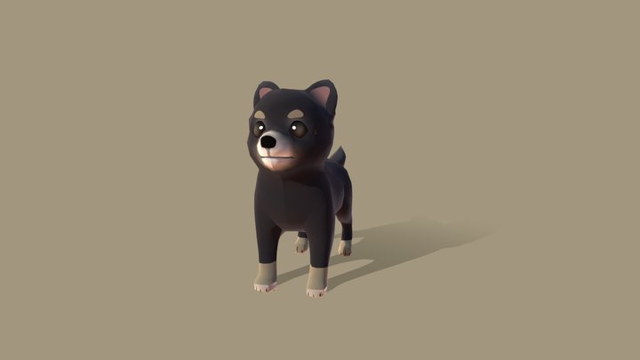 Dog_Pomeranian 3D Model
