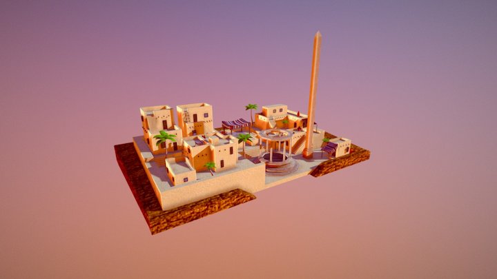 Dessert Village 3D Model