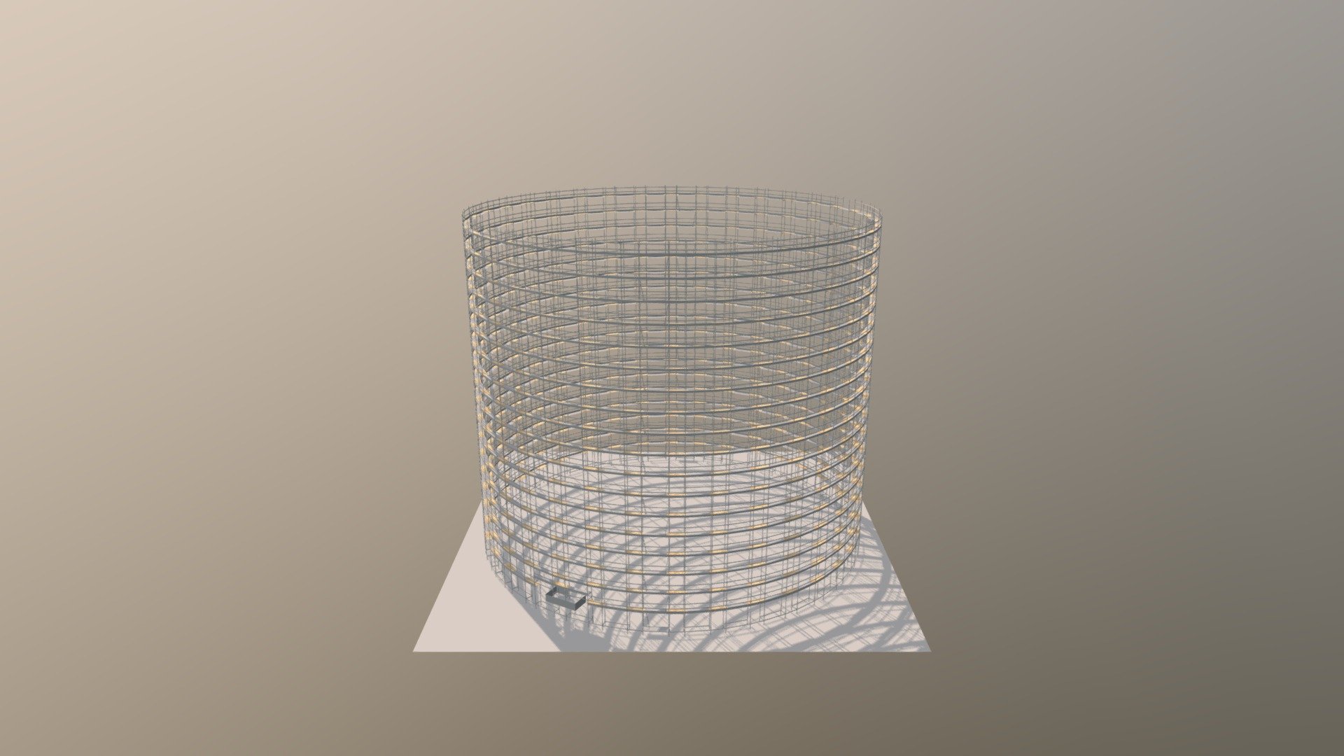 Scaffolding for Silo Maintenance Sincro System