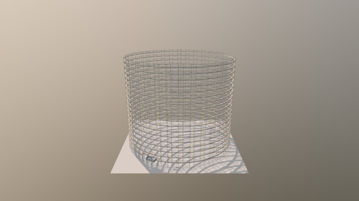 Scaffolding for Silo Maintenance Sincro System 3D Model