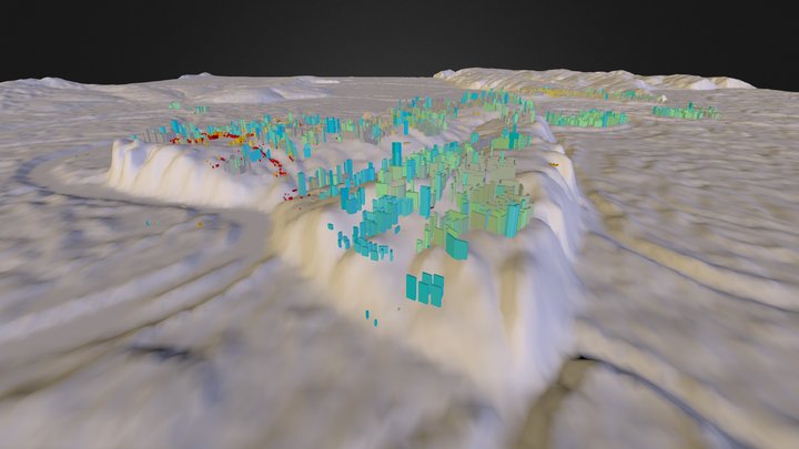 Уфа года постройки белый 3D Model