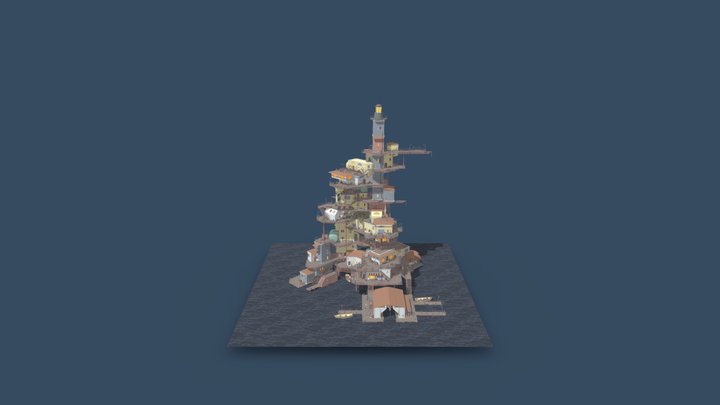 Lighthouse_town 3D Model