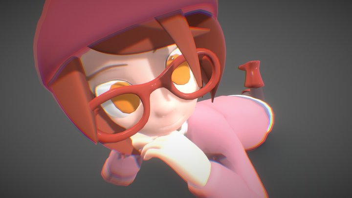 Kyoukai no Kanata!!!(minimalist Version) 3D Model