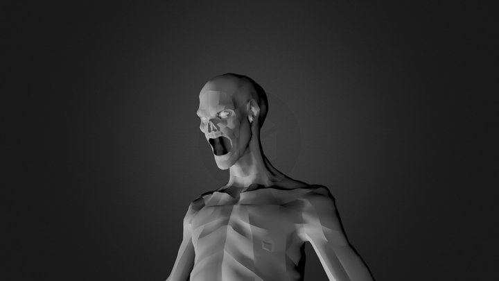 Zombie Retopology 3D Model