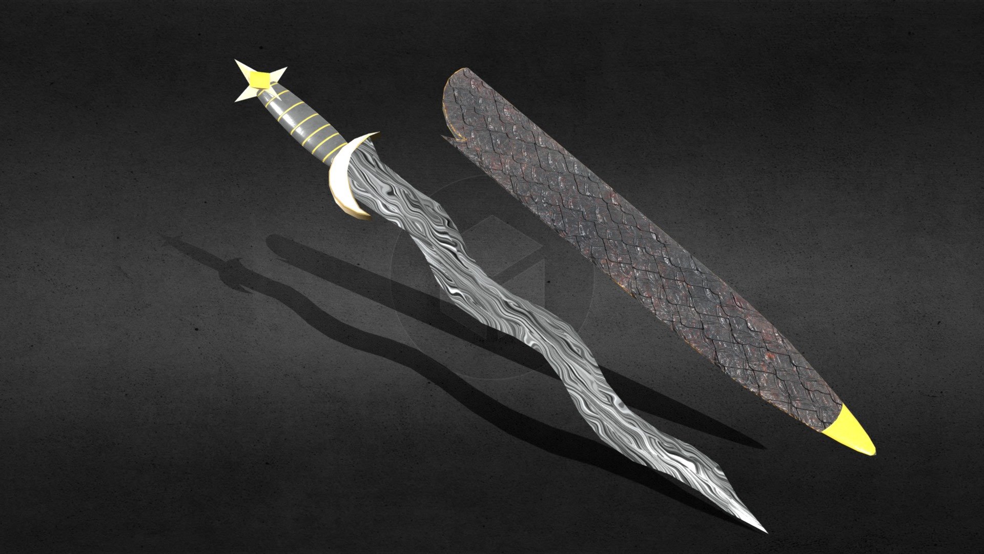 The Dagger of The Crescent Moon (out of sheath)