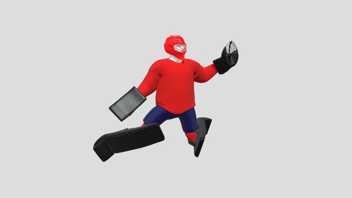 First Draft Goalie 3D Model