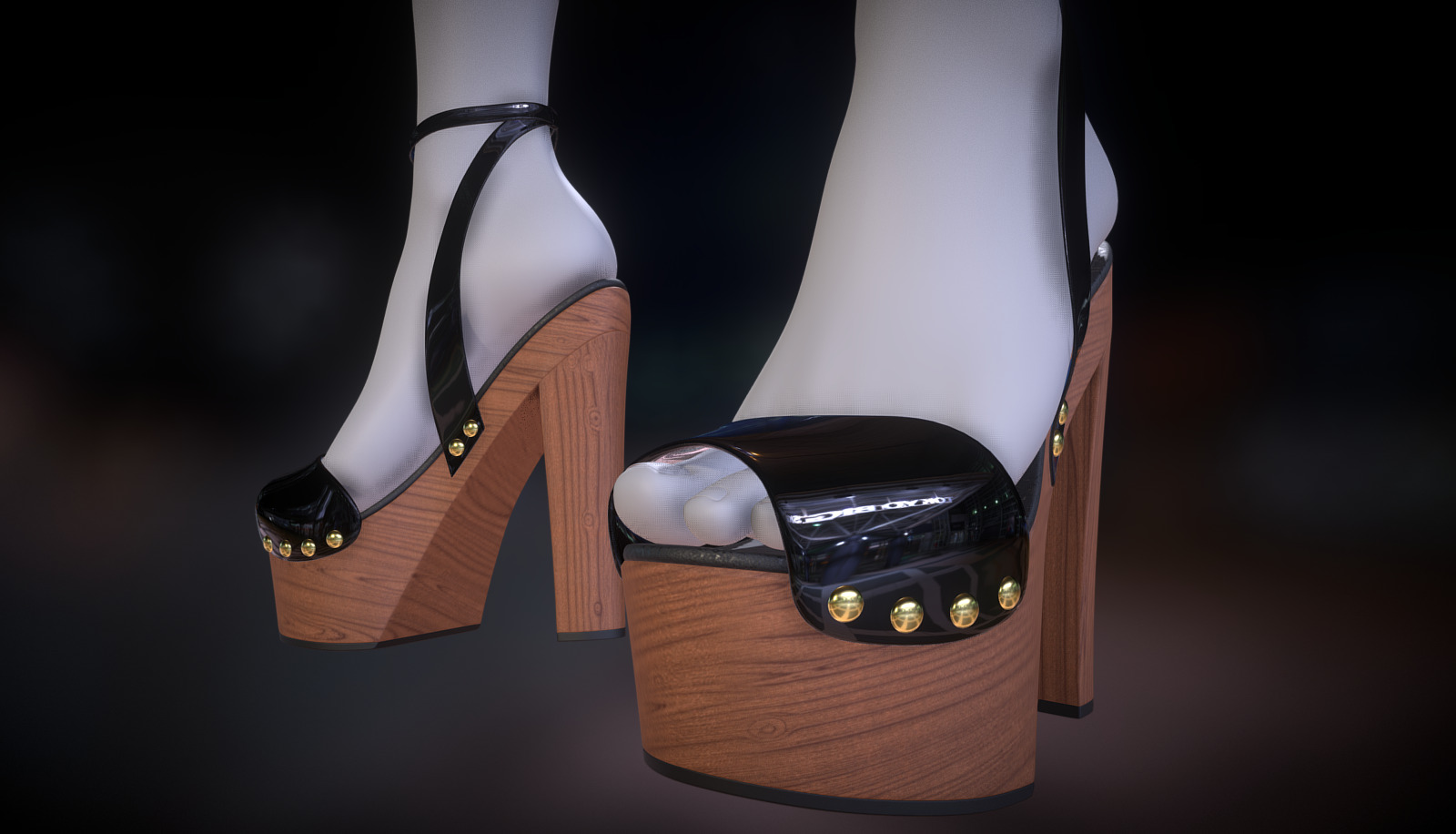 Misa Heels Foot Pose - 3D model by OneSix [c642df0] - Sketchfab