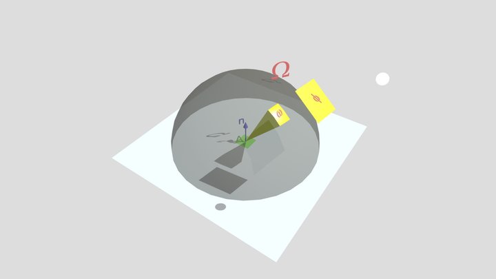 PBR Reflectance Diagram 3D Model