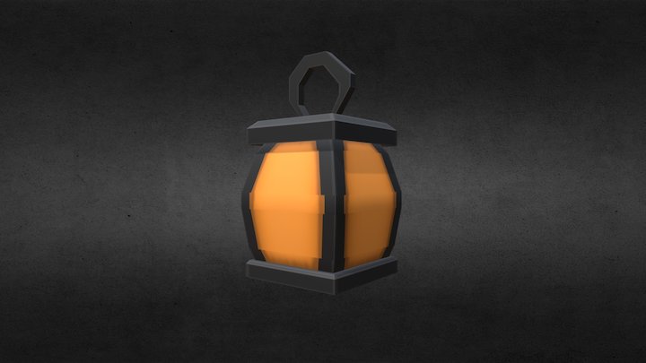 Low-Poly Lantern (Spooky Model Series, 1/6) 3D Model