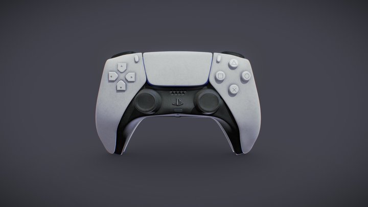 Joystick PS5 3D Model