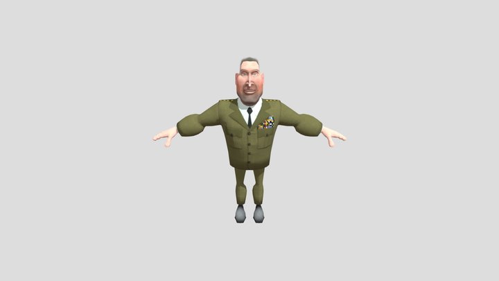 General Monger from monsters versus aliens 3D Model