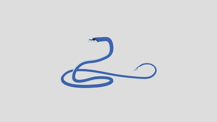 Blå Mamba 3D Model