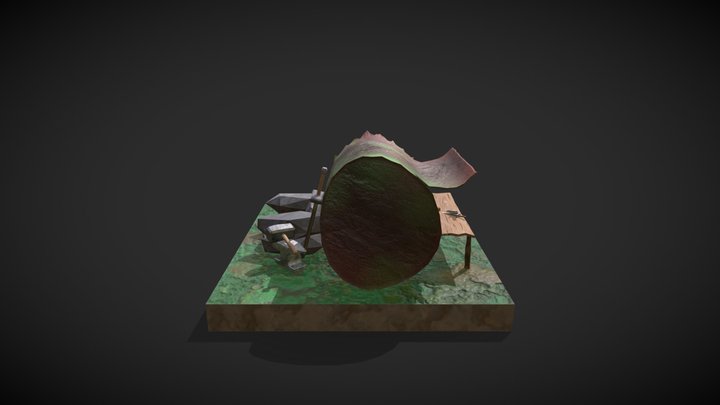 diorama - forge in a can 3D Model