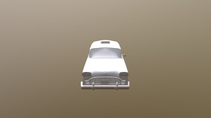 Checker taxi (1950s) 3D Model
