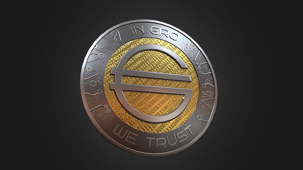 Gro Coin1 - 3D model by Dmitry (@shevchuk) [c649fb1] - Sketchfab