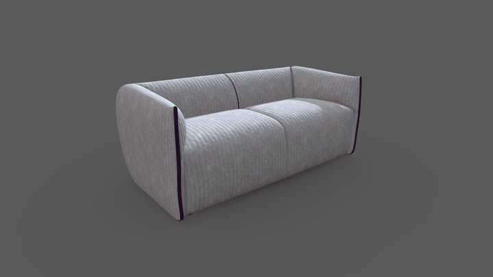 white_sofa 3D Model