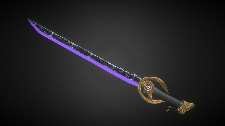 AT 2 Fantasy Sword 3D Model