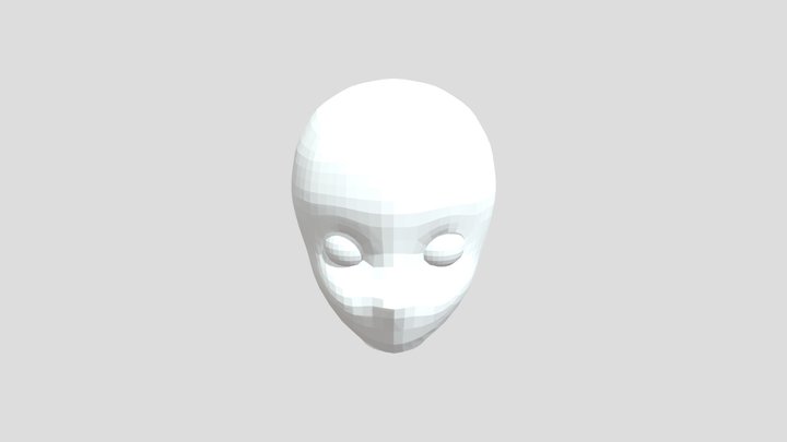 Stylized Face 3D Model