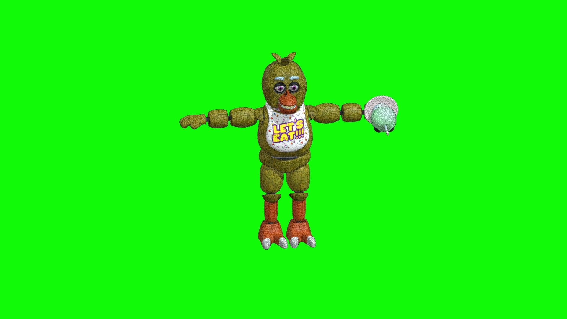 Chica - Download Free 3D Model By Mr,Red91828 (@Mr.Red91828) [c64b8c0 ...