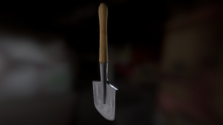 WW2 Russian Entrenching Tool 3D Model
