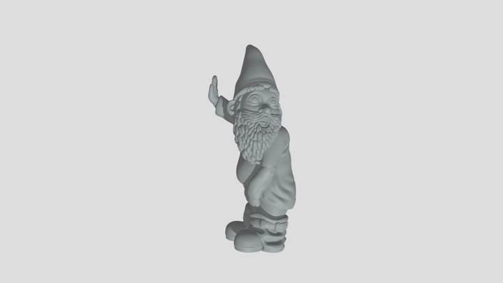 Peeing Garden Gnome 3D Model
