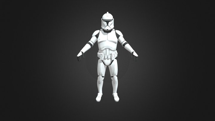 Clone trooper (Phase I) || Episode II: AOTC 3D Model