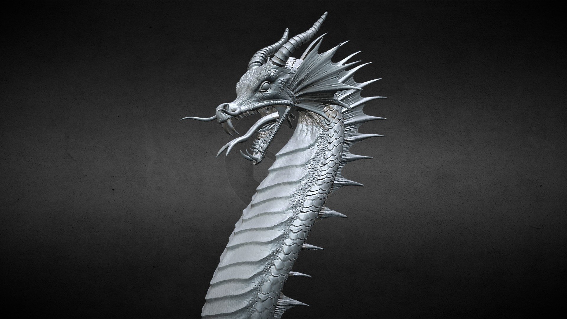 Dragon statue for 3d print Download Free 3D model by C.J..Goldman