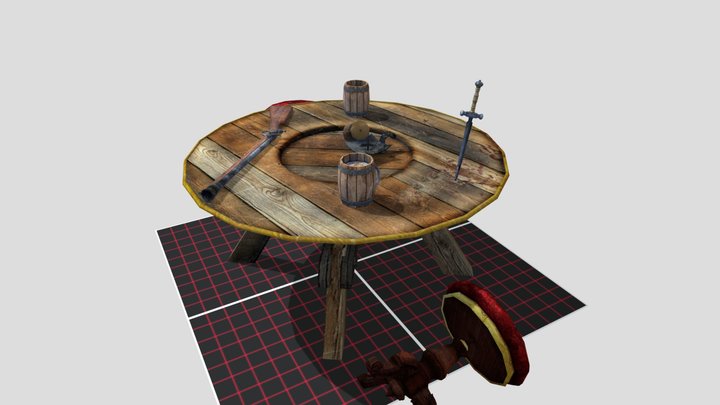 DAE 5 Finished Props - FOREST LONER 3D Model