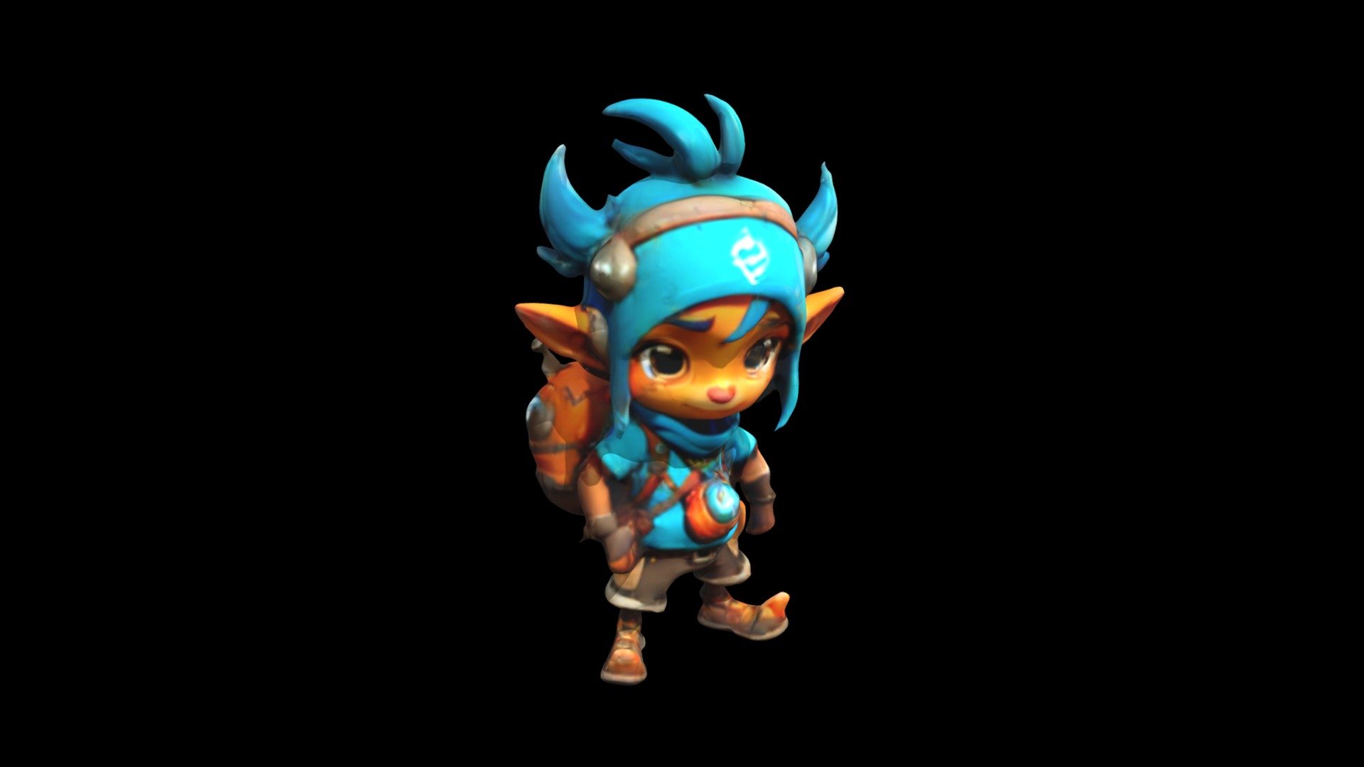 InternLM-XComposer (浦语·灵笔) A cartoon-style chara - Download Free 3D ...