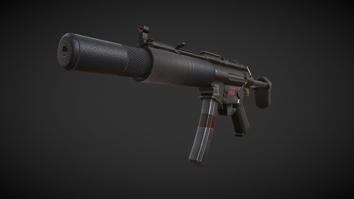 Mocharnuk_Shane_MP5SD_WK3 3D Model