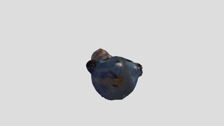 Glass pipe with weed 3D Model